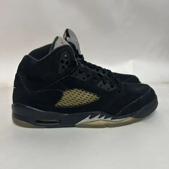 Nike Shoes Air Jordan 5 Retro BG “Black Metallic” 2024 - Picture 4 of 10